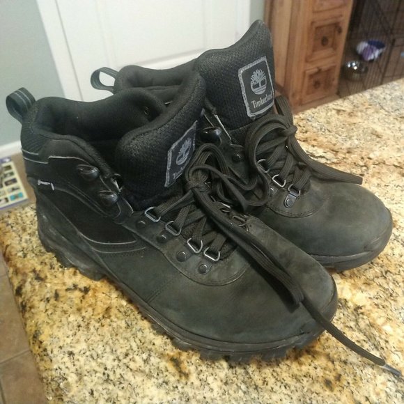 Timberland Men\'s Mt.Maddsen WP Mid Hiking Boots Black 2731R SIZE 9.5